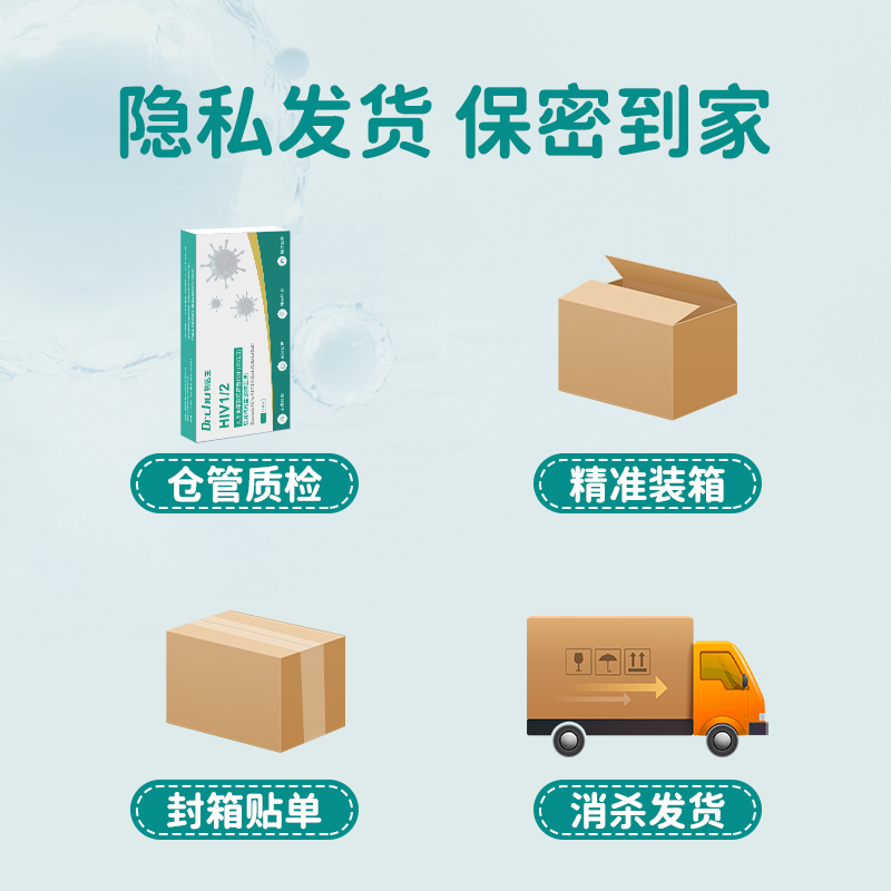 艾滋病检测hiv性病血液唾液试纸试剂盒医用快速自检非四代旗舰店 - 图2