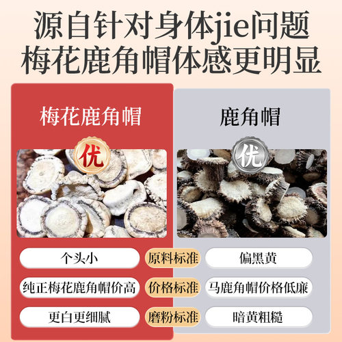 鹿角帽粉官方旗舰店正品东北长白山梅花鹿角帽托盘粉代客打粉 - 图1