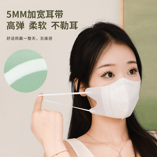 原始人3d立体医用外科一次性医疗口罩黑色成人男女高颜值秋冬季潮 - 图0