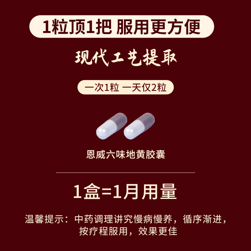 六味地黄胶囊六位味地黄丸复方苁从蓉黄胶囊补肾固精强肾药壮正品 - 图0