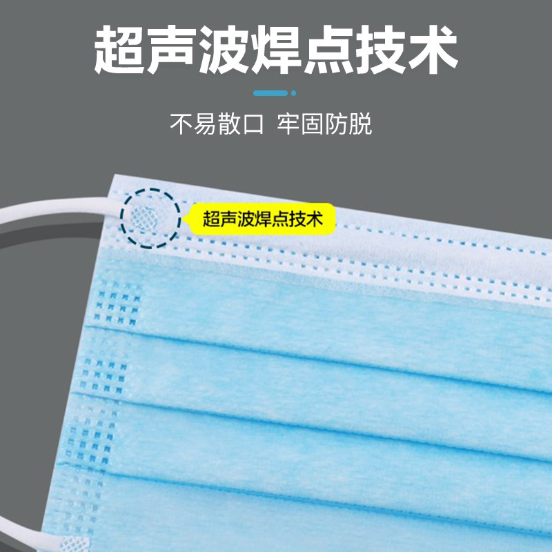 可孚医用外科口罩一次性医护医疗成人白色三层透气官方正品旗舰店