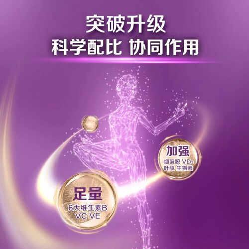 新品善存紫瓶男女士复合维生素烟酰胺叶酸代谢VCBDE礼盒官方旗舰 - 图0