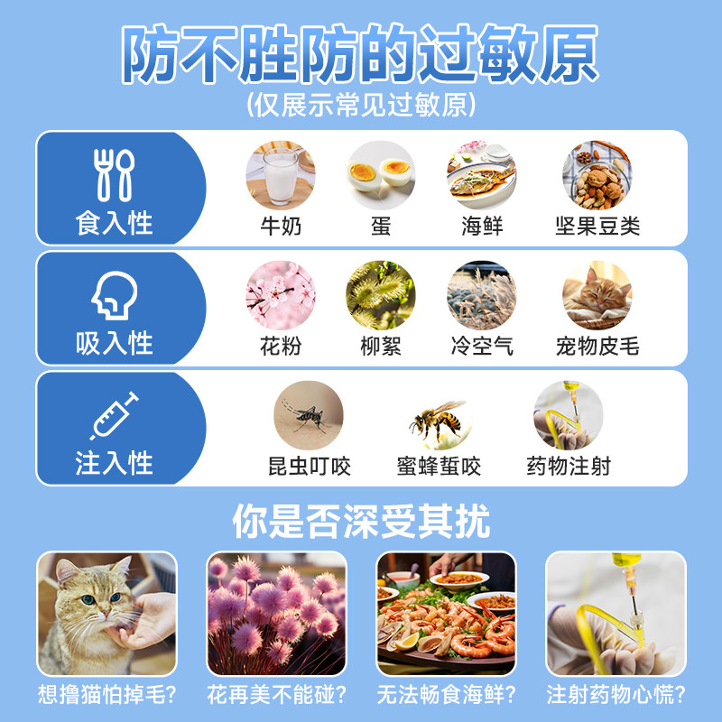 氯雷他定片14片荨麻疹过敏药皮肤抗过敏药过敏性鼻炎专用药喷雾录