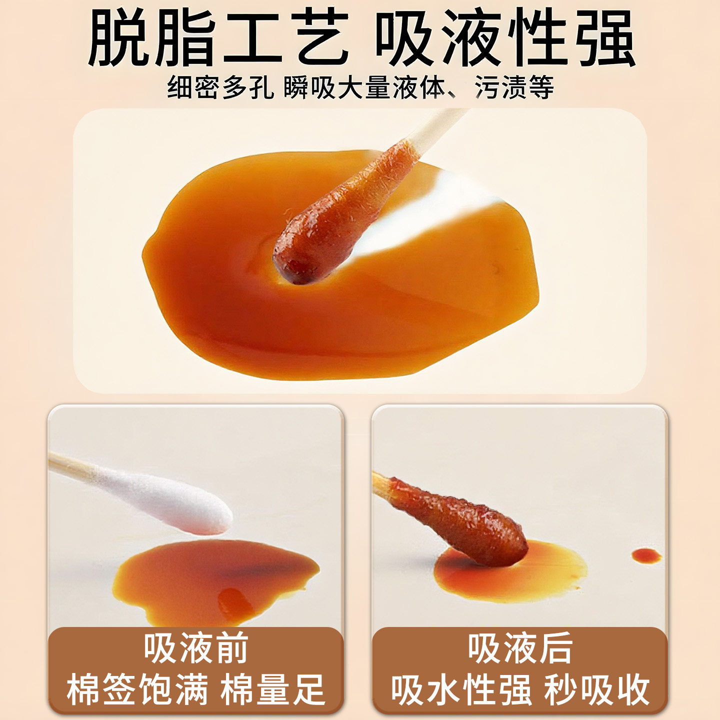 医用棉签一次性消毒棉棒新生婴儿伤口尖圆双头多用掏耳朵化妆专用,淘宝优惠券,粉丝福利购,淘宝优惠卷