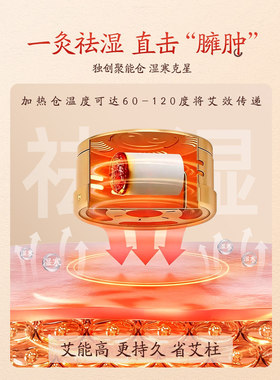 同仁堂三伏天艾灸盒随身灸家用熏蒸仪艾柱艾条艾叶无烟器具包罐子