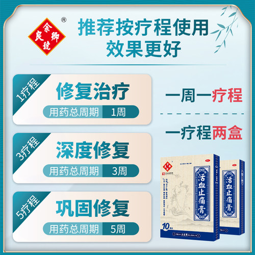 余良卿号活血止痛膏10贴活血化瘀消肿止痛膏药舒筋活血贴膏官方 - 图1