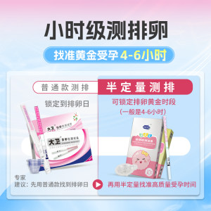 大卫排卵试纸水晶笔测排卵高精度早早孕备孕测排卵期卵泡检测试纸