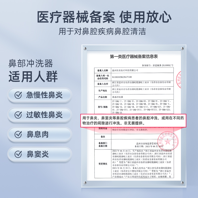 维德洗鼻器家用鼻腔冲洗器成人鼻炎儿童手动洗鼻生理性盐水洗鼻盐 - 图2