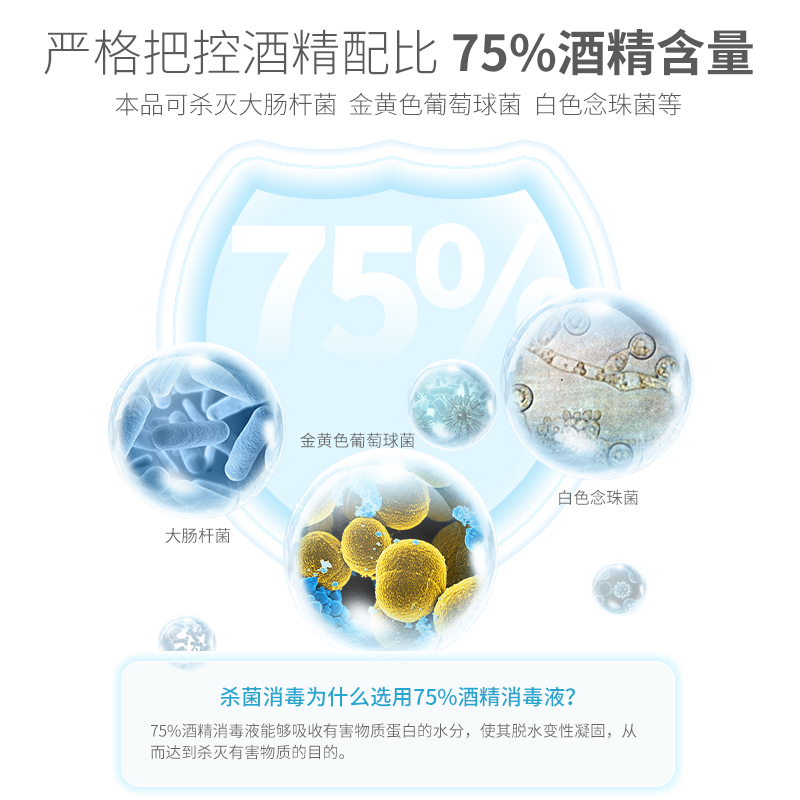 莱弗凯酒精喷雾消毒液75%家用小瓶医用75度便携免洗乙醇消毒杀菌 - 图0