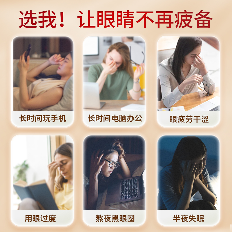 北京同仁堂艾草蒸汽眼罩缓解眼疲劳睡眠专用遮光发热敷助眠护眼贴