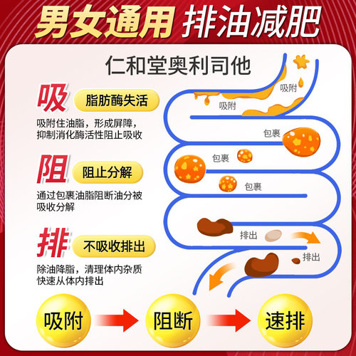仁和奥利司他胶囊9粒减肥药减脂官方旗舰店排油正品燃脂OTC瘦身 - 图0