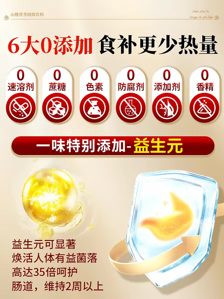 同仁堂山楂茯苓颗粒正品祛排除去湿寒重健脾官方旗舰店养生茶