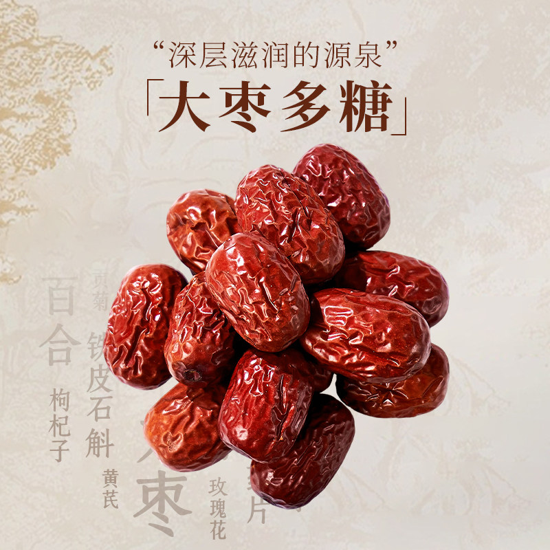 【正宗北京同仁堂】大枣新疆和田80g/瓶补中益气补血安神泡水喝,淘宝优惠券,粉丝福利购,淘宝优惠卷