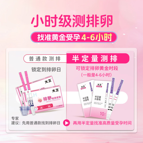 大卫排卵试纸水晶笔测排卵高精度早早孕备孕测排卵期卵泡检测试纸 - 图1