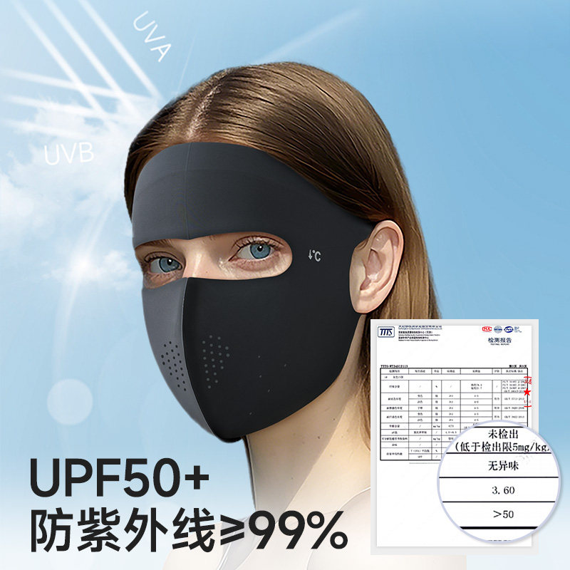 冰丝防晒口罩女脸基尼2025新款夏季全脸立体防紫外线面罩薄款透气