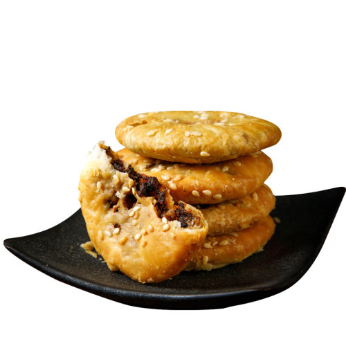 昱城黄山烧饼梅干菜酥饼安徽特产好吃的小吃薄金脆特产 - 图1