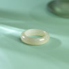 Shipulin natural clear water Hetian jade peace ring ring bracelet with certificate for girlfriend’s mother