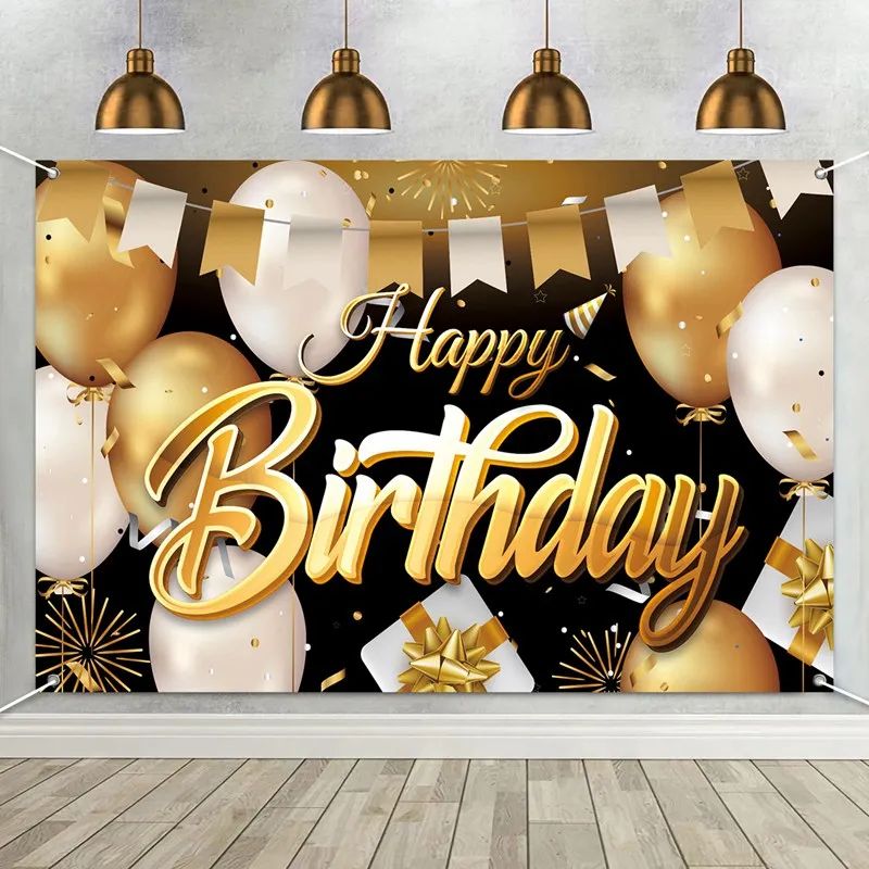 Happy Birthday Backdrop Banner Background 30th 40th 50th Bir - 图3