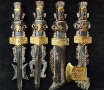 Treasured quaint atmosphere Zhong Huang Guibi jade soldier set up a set of classics