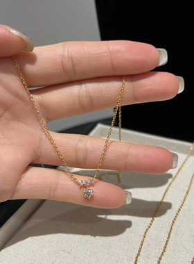 莫桑钻30分星辰s925纯银项链