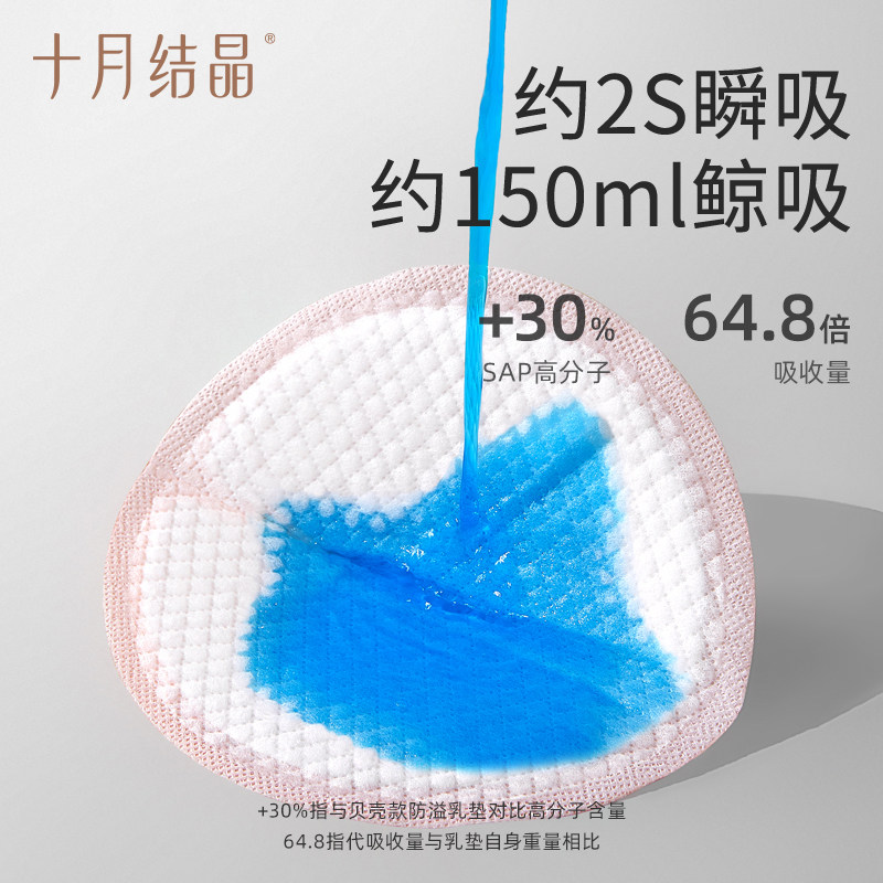 十月结晶防溢乳垫一次性溢乳垫防溢乳贴防漏哺乳奶垫不可洗30片,淘宝优惠券,粉丝福利购,淘宝优惠卷