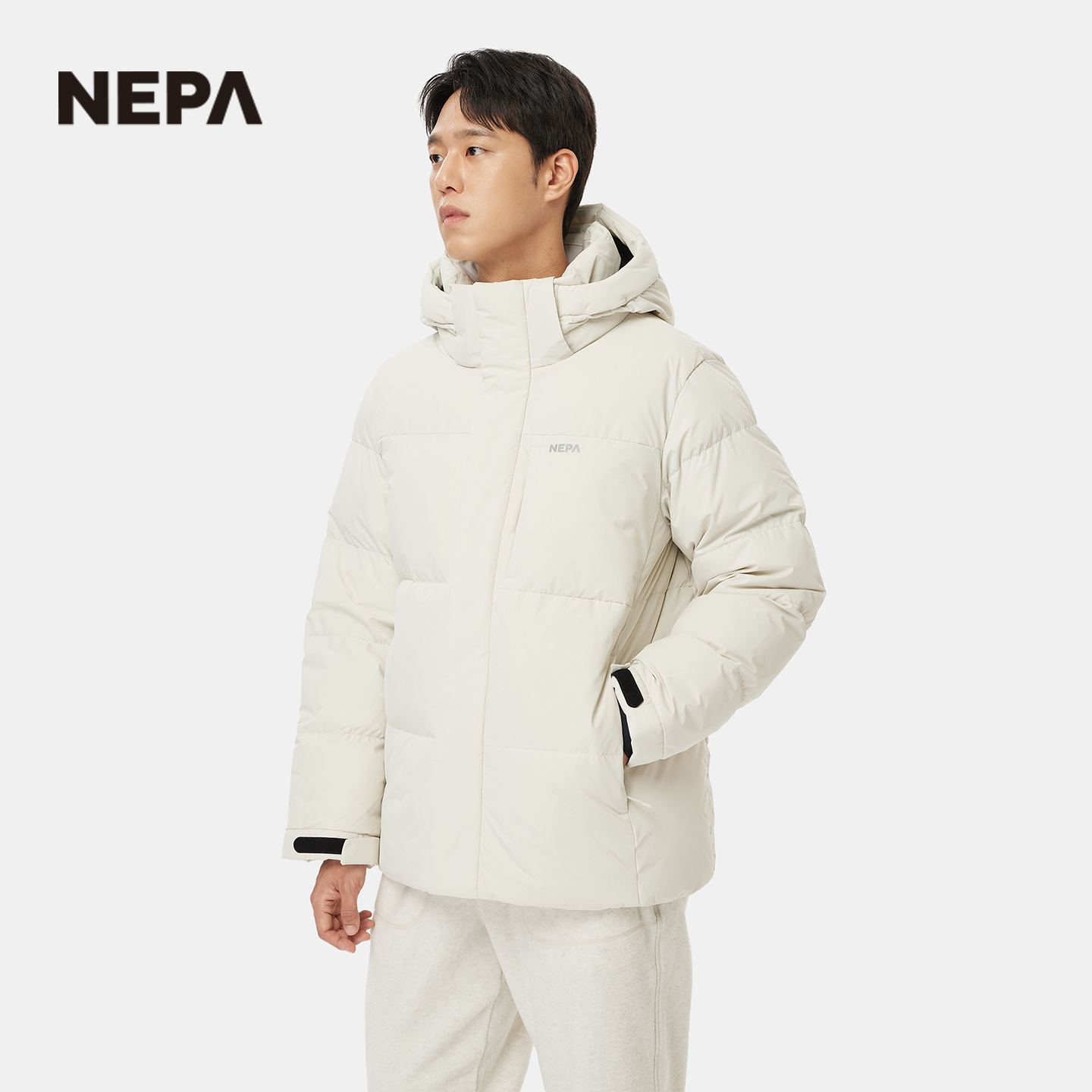 NEPA耐葩户外25秋冬新品男女同款基础款连帽保暖羽绒服7LF2021 - 图2