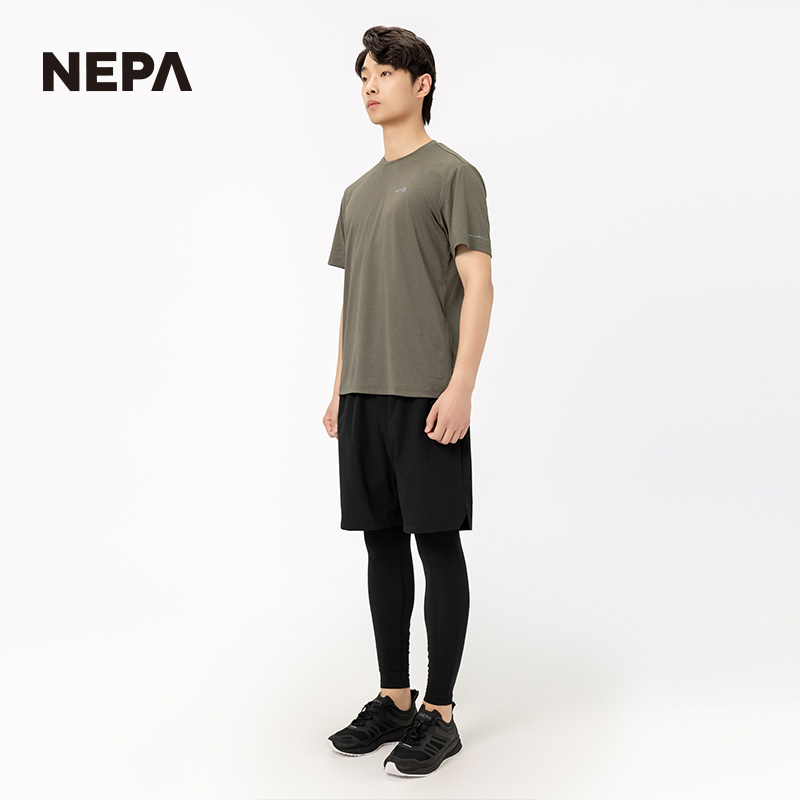 NEPA耐葩24年春夏新品男士运动户外透气弹力圆领短袖T恤7K35322 - 图0