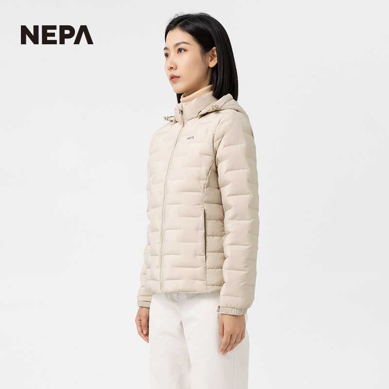 NEPA耐葩2023秋冬新品羽绒服女户外运动保暖鹅绒服外套7J82020 - 图1