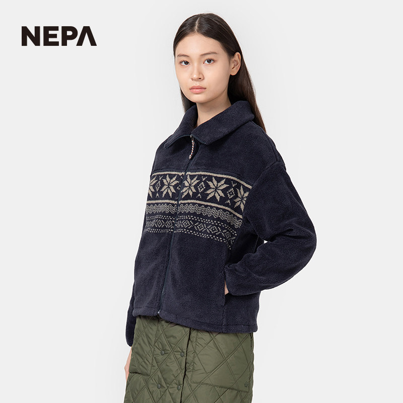 NEPA耐葩24秋冬户外女士抓绒保暖休闲北欧风绒布夹克7K86167,淘宝优惠券,粉丝福利购,淘宝优惠卷