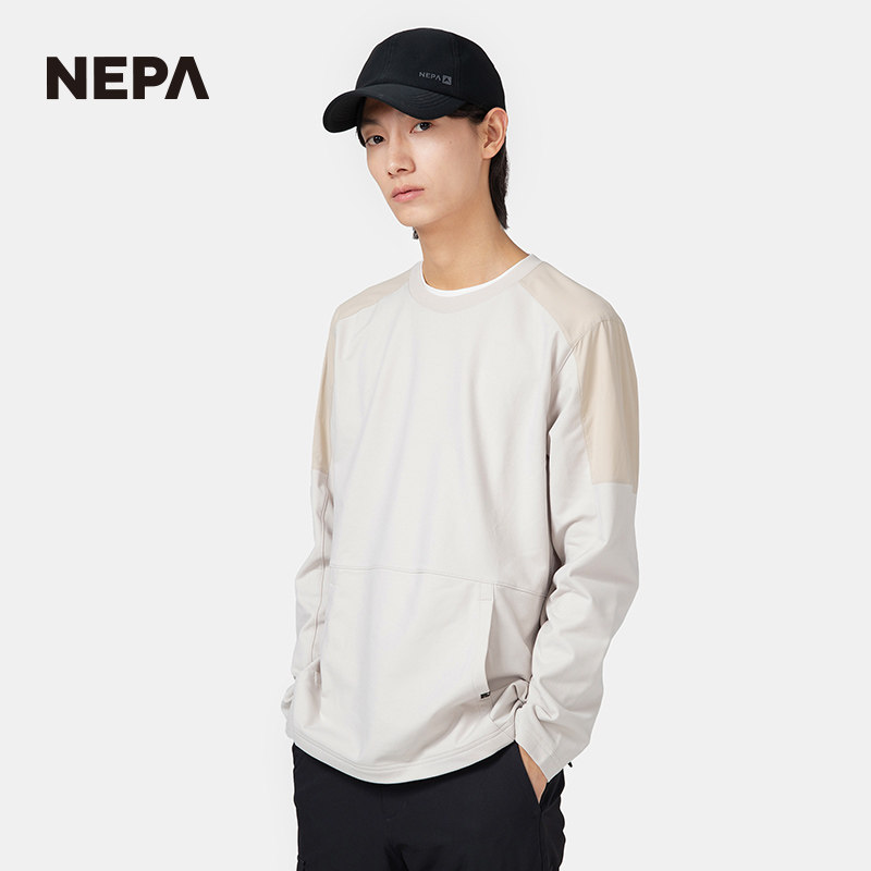 NEPA耐葩24年秋冬男女款户外舒适卫衣休闲圆领T恤7KE5370,淘宝优惠券,粉丝福利购,淘宝优惠卷