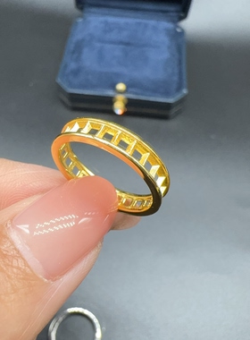 新款戒托925纯银戒指空托代加工镶嵌方形2.5mm满圈