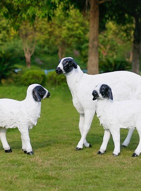 仿真苏尼特羊雕塑摆件