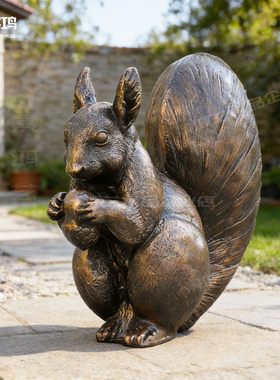 仿真大型松鼠景观雕塑户外摆件