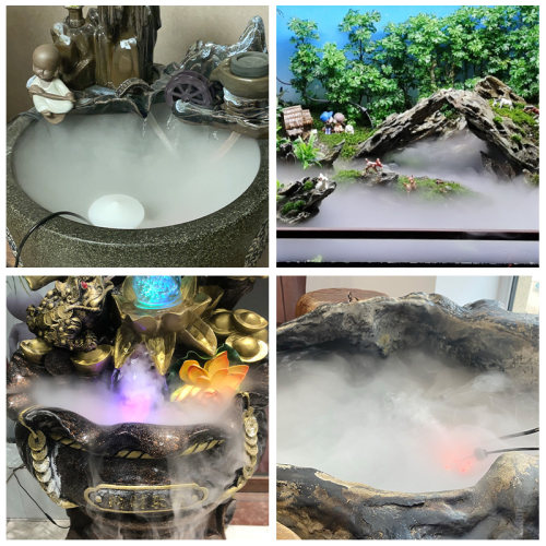 造雾器水雾器景观雾化鱼缸加湿水景烟雾器流水假山盆景喷雾起雾器 - 图2