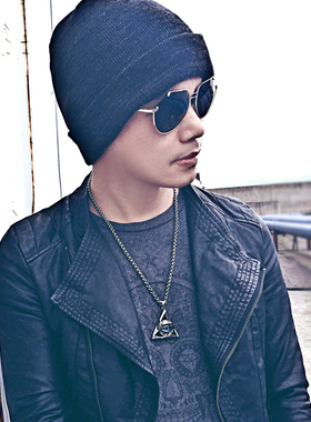 轻奢共济会全知之眼项链男士个性嘻哈ins潮人吊坠挂饰复古百搭毛