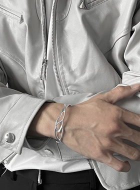 原创泯灭系列Y2K纯银手镯男女情侣小众设计高级感手链可调节手环