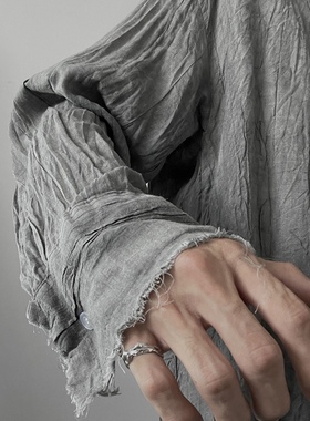 原创破碎定律系列设计师尾戒男女冷淡风小指戒指纯银小众高级感潮