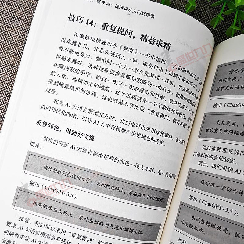 正版 学会提问 驾驭AI 提示词从入门到精通AI大语言模型使用deepseek如何与AI大语言模型对话 对话作图提示词技巧 程希冀著,淘宝优惠券,粉丝福利购,淘宝优惠卷