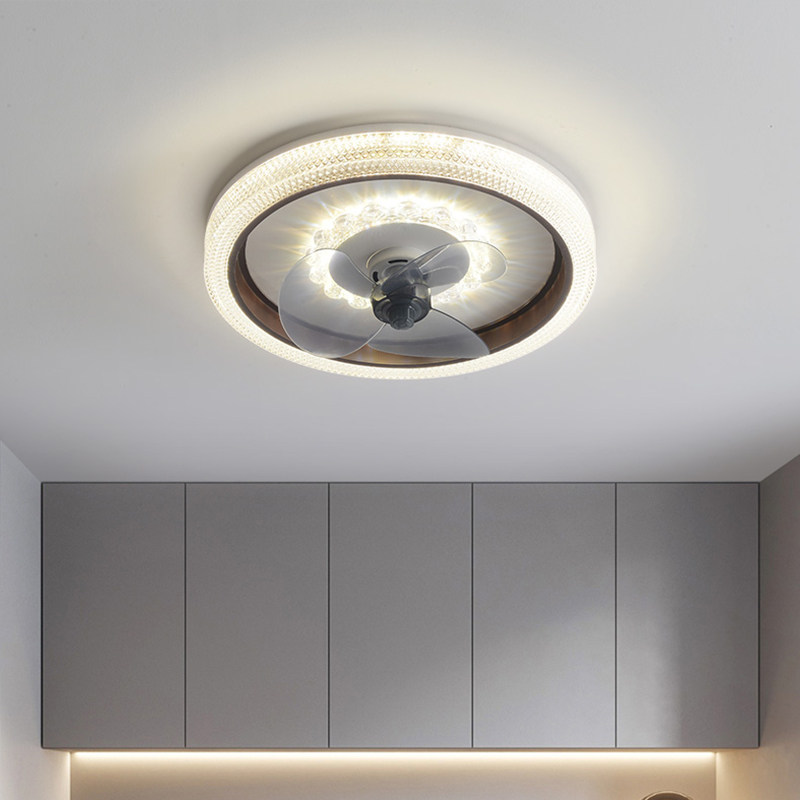 箭牌照明风扇灯餐厅静音摇头吊扇轻奢超薄卧室吸顶灯电扇灯一体Q - 图3