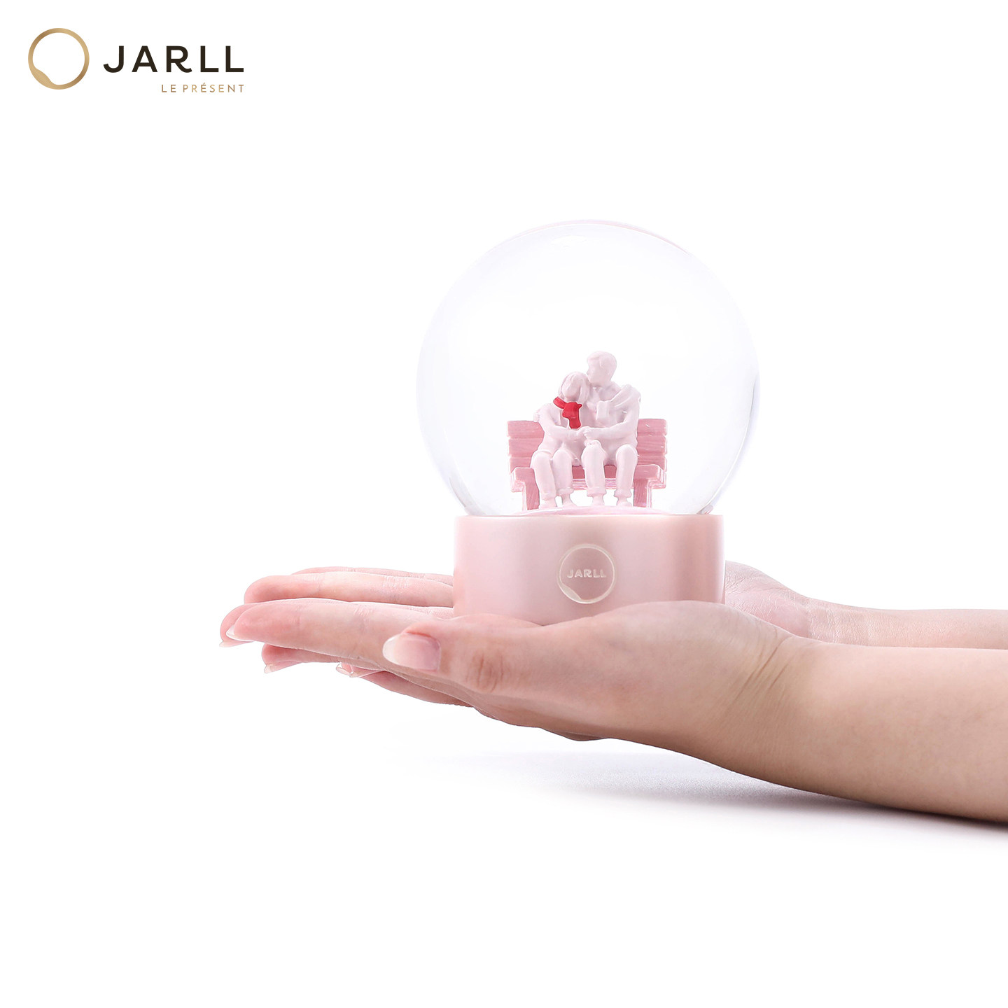 JARLL赞尔恋爱厮守水晶球摆件桌面创意摆饰结婚纪念日礼物送老婆,淘宝优惠券,粉丝福利购,淘宝优惠卷