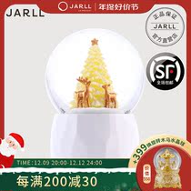 JARLL Christmas Tree Elk Water Crystal Ball Music Box Send Children Girlfriends Girls Day Christmas Presents Eight-soundbox
