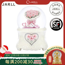 JARLL Water crystal ball music box to send girls girlfriends for Valentines Day wedding romantic gift