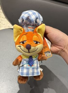 正版疯狂动物城尼克狐狸可爱毛绒玩偶包包挂饰创意装饰钥匙扣礼物