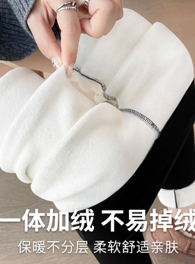 芭比裤加绒鲨鱼裤加厚外穿羊羔绒高腰修身显瘦保暖瑜伽紧身打底裤