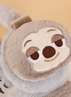 橙色小狗可爱毛绒耳罩保暖秋冬防冻护耳套学生可爱保暖加绒耳罩