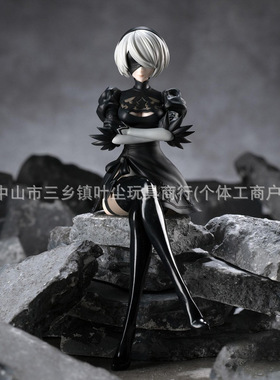 美少女尼尔机械纪元自动人形尤尔哈A型二号A2手办压泡面机箱坐姿