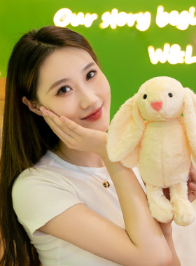 外贸可爱小兔子毛绒玩具公仔复活节小兔玩偶八寸抓机娃娃玩偶批发