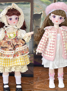 30厘米娃娃萝莉少女整套裸娃6分bjd换装娃衣女孩公主儿童生日礼物