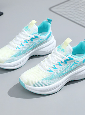 女鞋小白鞋外贸批发厚底潮流跑步鞋时尚潮搭春季透气女士运动鞋