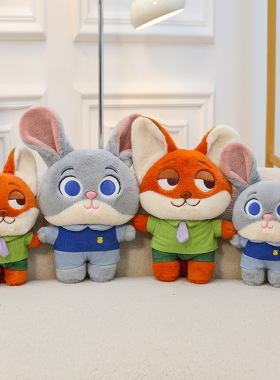 创意搞怪狐狸毛绒玩具公仔疯狂兔子玩偶儿童陪睡娃娃节日礼物批发